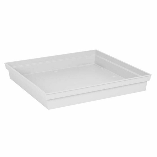 [S7164604] Flower Pot Dish EDA Tuscany Squared White 40 cm 40 x 40 x 5,9 cm