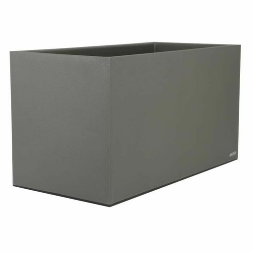 [S7152109] Planter Riviera Rectangular Grey 80 x 40 cm Granite
