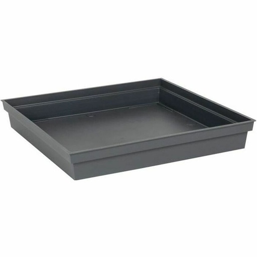 [S7164605] Flower Pot Dish EDA Tuscany Squared Anthracite 40 x 40 x 5,9 cm