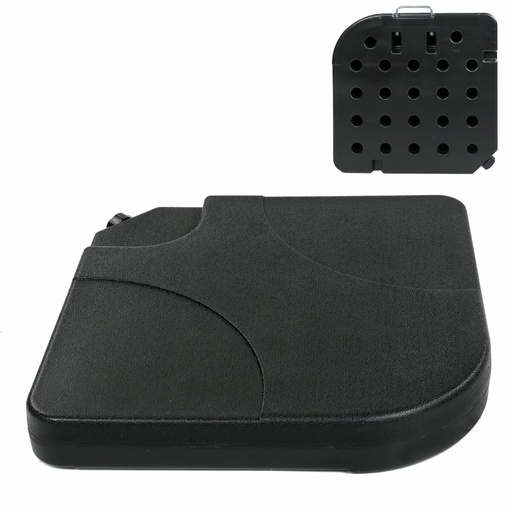 [S8700333] Base for beach umbrella 50 x 50 x 7,5 cm Black Polyethylene