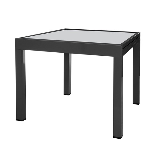 [S8700320] Expandable table Thais 90 x 90 x 74 cm Aluminium