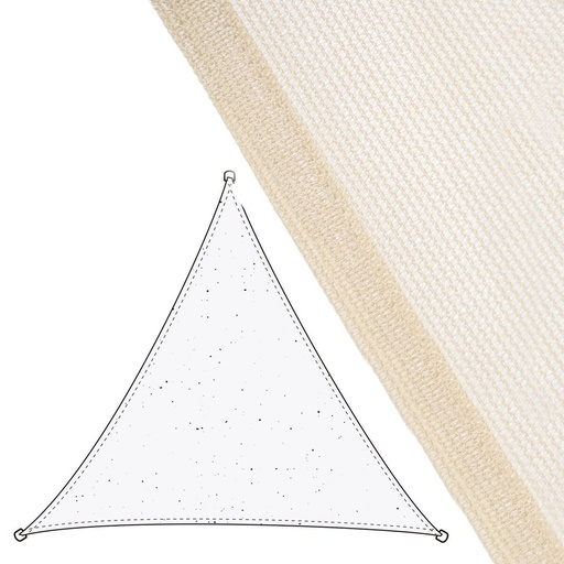 [S8700293] Shade Sail Vela sombreo Beige 5 x 5 m 500 x 500 x 0,5 cm Awning