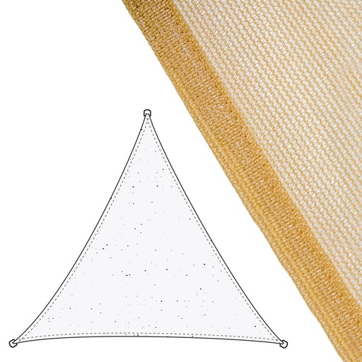 [S8700140] Shade Sail Vela sombreo Beige 3,5 x 3,5 m 350 x 350 x 0,5 cm Awning