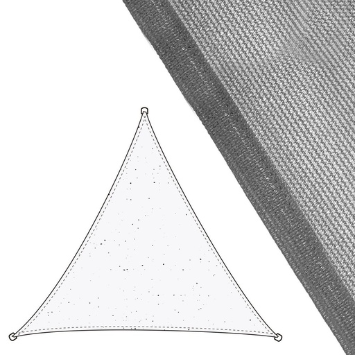 [S8700138] Shade Sail Vela sombreo Grey 3,5 x 3,5 m 350 x 350 x 0,5 cm Awning
