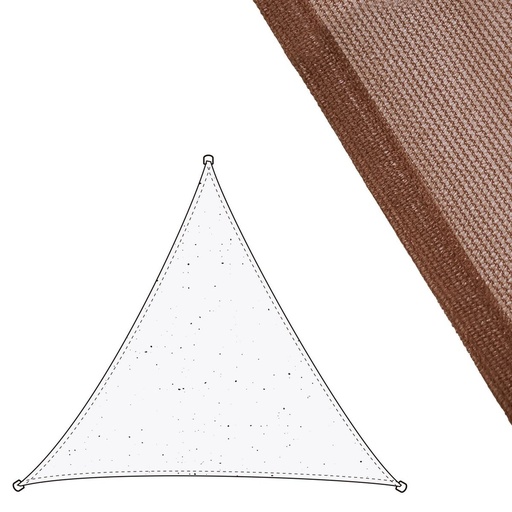[S8700151] Shade Sail Vela sombreo Chocolate 3 x 3 m 300 x 300 x 0,5 cm Awning