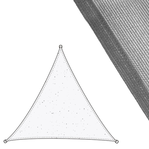 [S8700137] Shade Sail Vela sombreo Grey 3 x 3 m 300 x 300 x 0,5 cm Awning