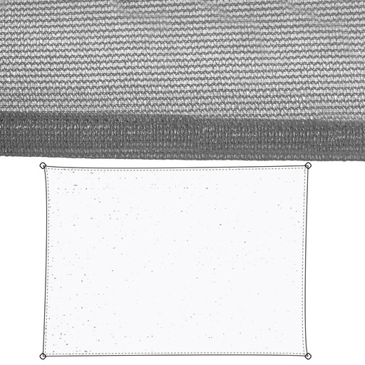 [S8700136] Shade Sail Vela sombreo Grey 3,5 x 5 m 90 x 180 x 0,5 cm 350 x 500 x 0,5 cm Awning