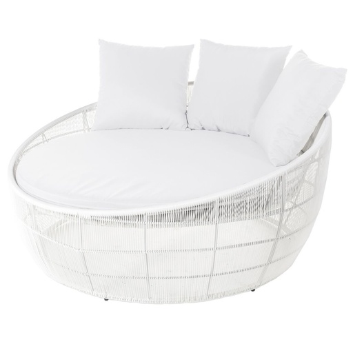 [S8700071] Sun-lounger Dido 160 x 160 x 76 cm Circular White