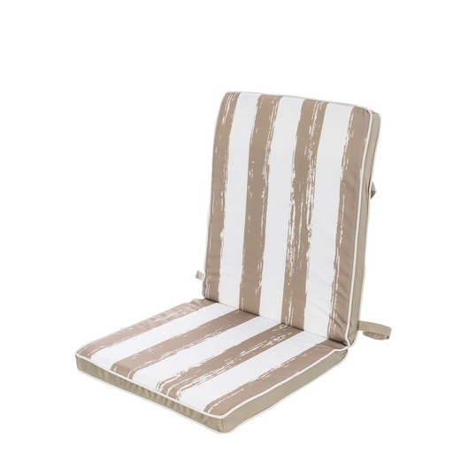 [S8700032] Chair cushion Stripes 90 x 40 x 4 cm Beige