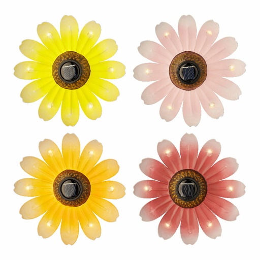 [S7911084] Solar light Lumineo Ø 14 x 4 cm Flower
