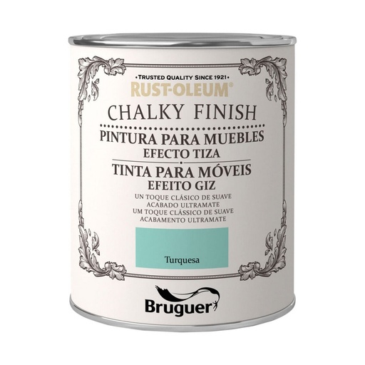 [S7919518] Paint Bruguer Chalky Finish Turquoise 750 ml