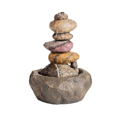 [S7919087] Fountain Lumineo 893009 Polyresin Stone 22 x 22 x 30 cm