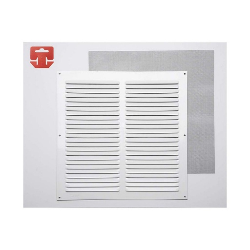[S7902404] Grille Fepre Mosquito net Lacquered Aluminium White (30 x 30 cm)