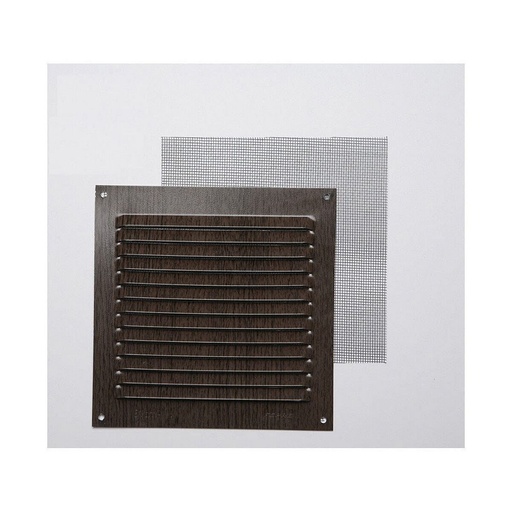 [S7902409] Grille Fepre Mosquito net Aluminium Wengue (15 x 15 cm)