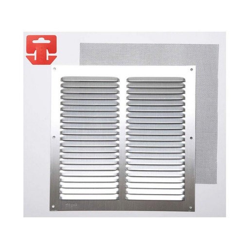 [S7902395] Grille Fepre Mosquito net Aluminium Chromed (25 x 25 cm)