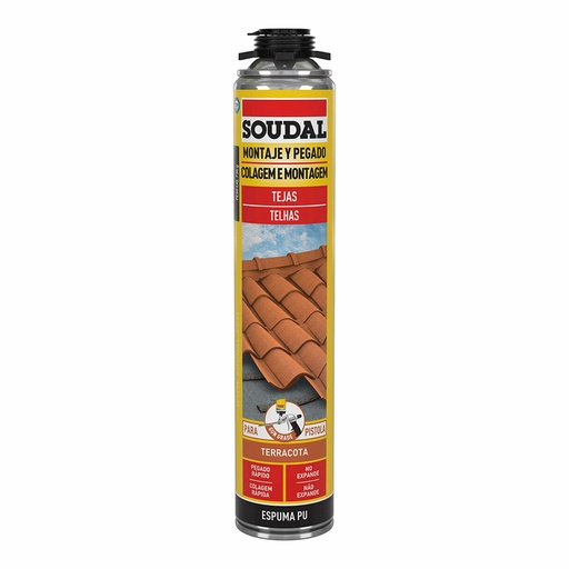 [S7912996] Foam Soudal Polyurethane Gun Roof Red 750 ml