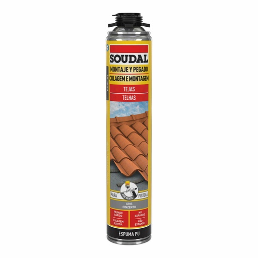 [S7912994] Foam Soudal Polyurethane Gun Roof Grey 750 ml