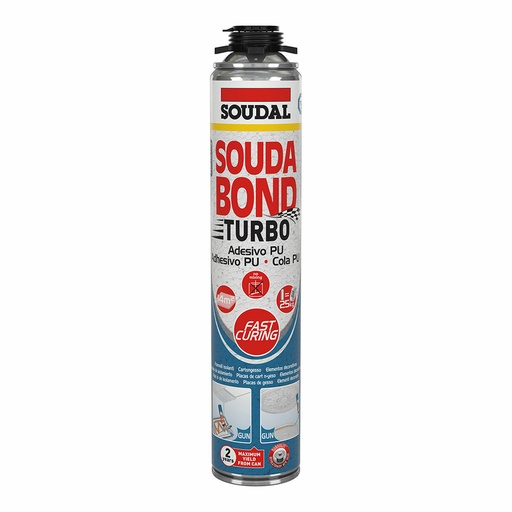 [S7912348] Foam Soudal SoudaBond Turbo Polyurethane Gun 750 ml