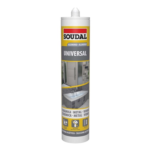 [S7907530] Silicone Soudal 115924 Universal Silver 280 ml