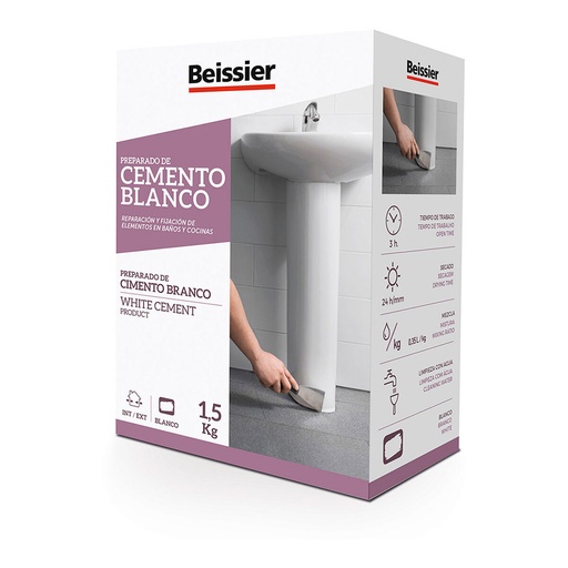 [S7904049] Cement Beissier 70163-002 White 1,5 Kg