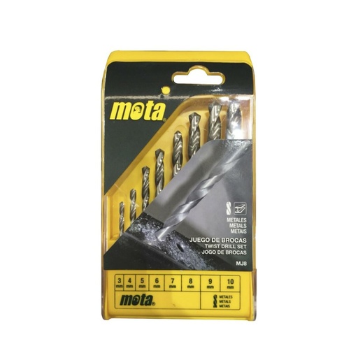 [S7917168] Spool set Mota mj8 Polish Metal 8 Pieces Tungsten