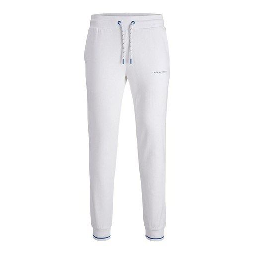 [S2024720] Adult's Tracksuit Bottoms Jack & Jones JPSTGORDON JJGLOBUS  12225105  White Men