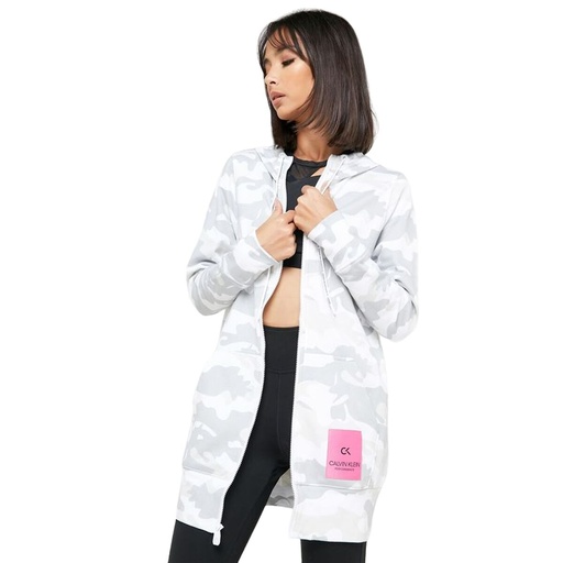 [S6483553] Women's Sports Jacket Calvin Klein Full Zip White