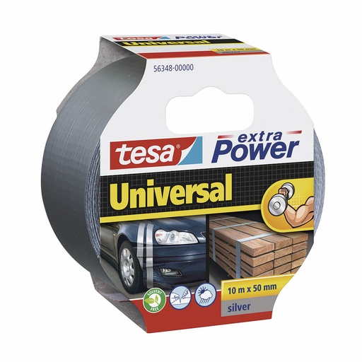 [S7912360] Duct tape TESA Extra Power Universal 10 m x 50 mm Silver