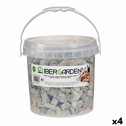 [S3616763] Decorative Stones Ibergarden 3KG-GRIS CLARO Light grey 3 Kg (4 Units)
