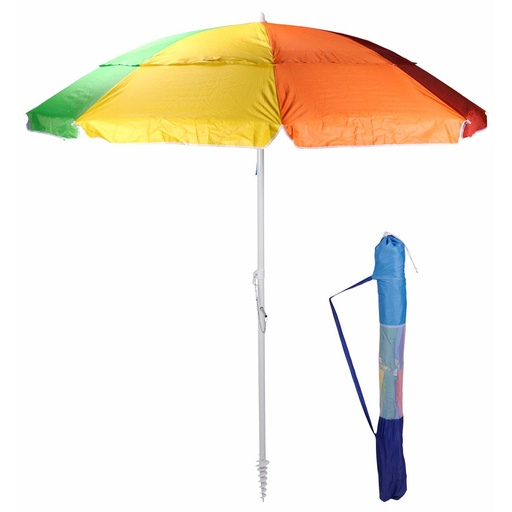 [S7918896] Umbrella Multicolour Ø 220 cm Beach Articulated