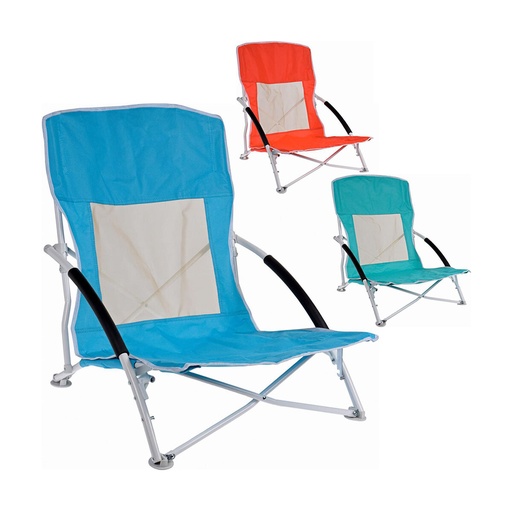 [S7900655] Beach Chair Foldable 60 x 55 x 64 cm