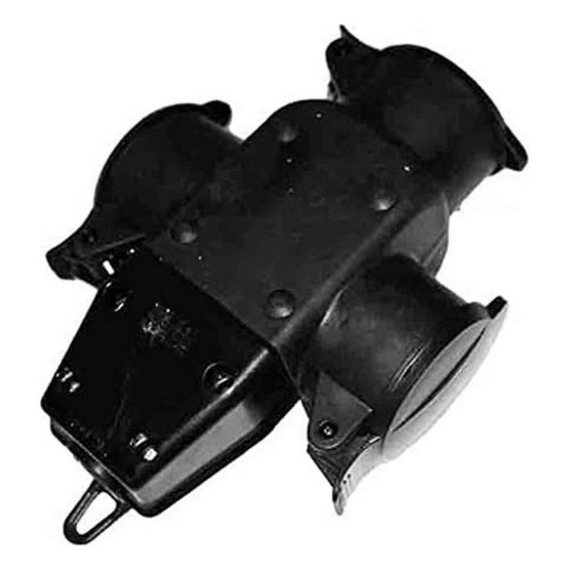 [S7915772] Power socket EDM 42125 Black 3500 W 230 V 250 V 4,8 mm With lid