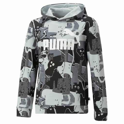 [S6490883] Children’s Hoodie Puma Essentials+ Street Art Black Grey