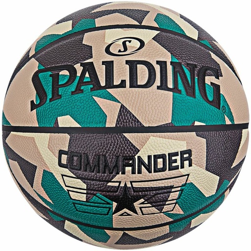 [S6488658] Basketball Ball Commander Poly Spalding Commander Brown 7 Synthetic (Size 7)