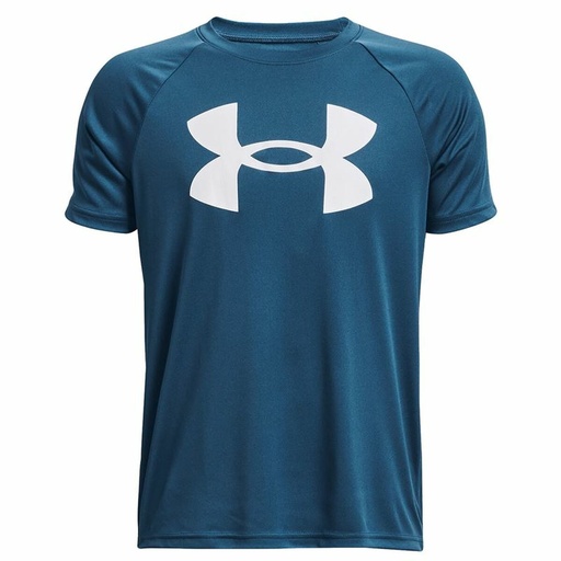 [S6487749] Child's Short Sleeve T-Shirt Under Armour Big Logo Blue