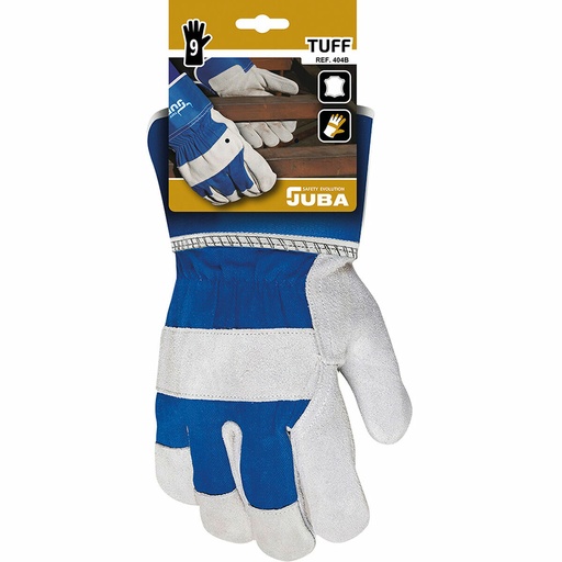 [S7919013] Work Gloves JUBA Blue/White Suede