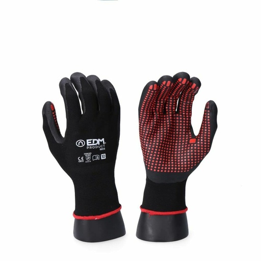 [S7919018] Work Gloves EDM Black Lycra Nitrile Metal Industrial