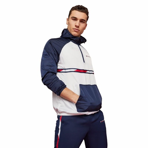 [S6485775] Men's Sports Jacket Tommy Hilfiger Colour-Blocked Dark blue