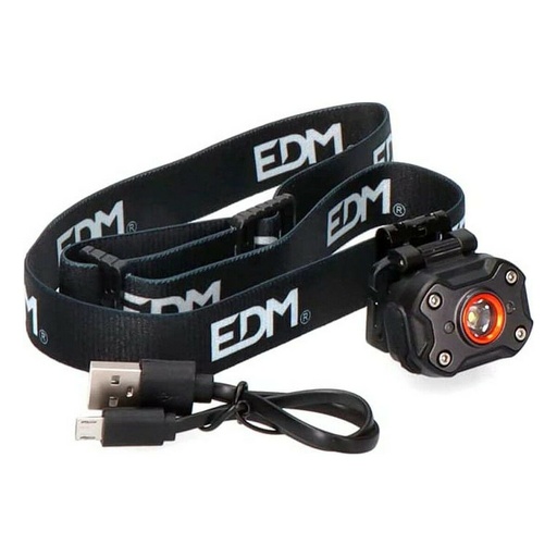 [S7909515] LED Head Torch EDM 36417 Black 8 W 400 lm