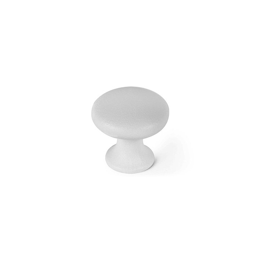[S7912558] Doorknob Rei 760 White Metal Ø 25 x 24 mm 4 Pieces