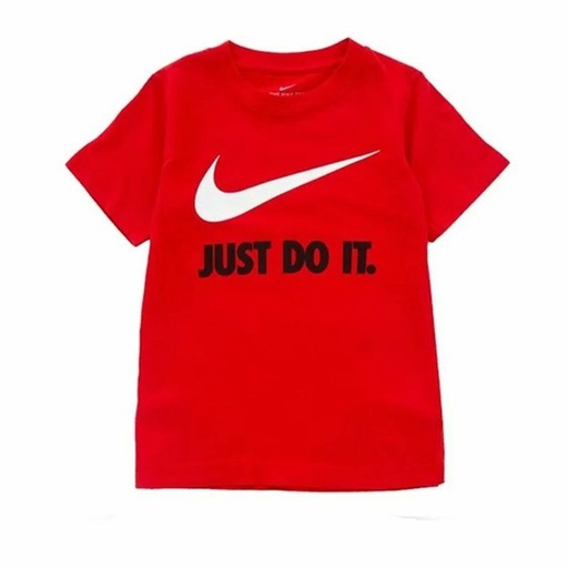 [S6484952] Child's Short Sleeve T-Shirt Nike Swoosh Red