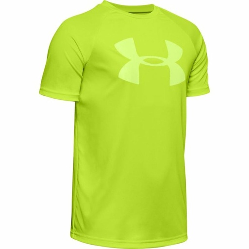 [S6483812] Children’s Short Sleeve T-Shirt Under Armour Tech Big Logo Yellow