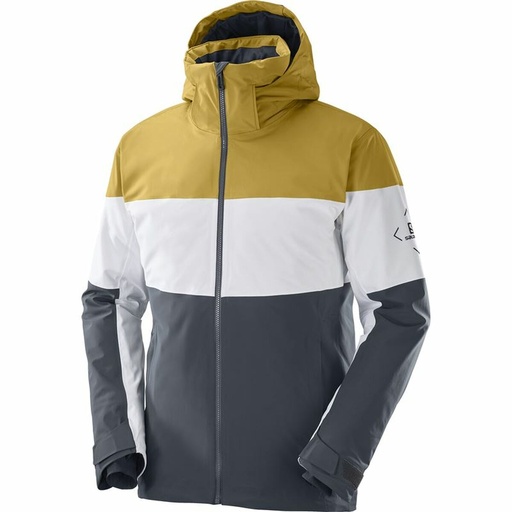 [S6483760] Ski Jacket Salomon Slalom Grey Men