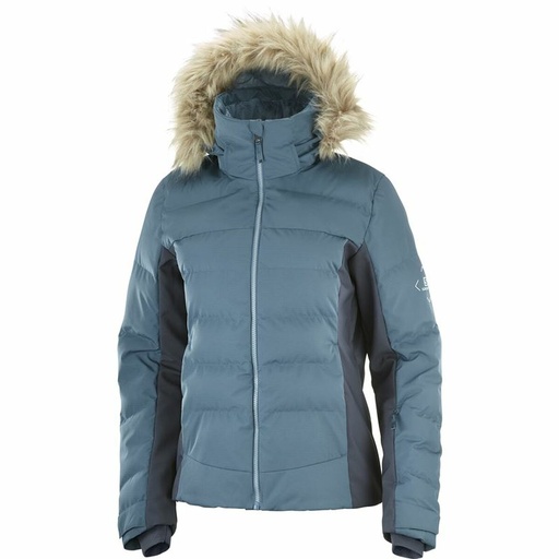 [S6432776] Ski Jacket Salomon Stormcozy Lady Light Blue