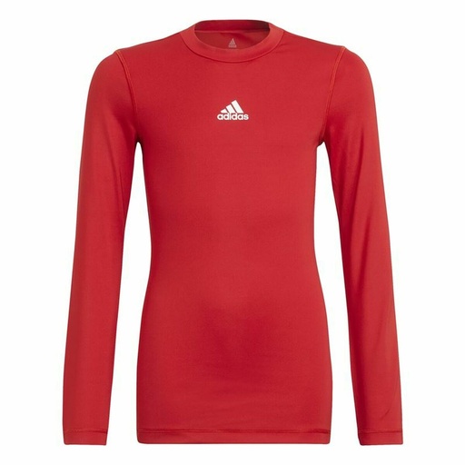 [S6483970] Children's Short Sleeved Football Shirt Adidas Techfit Top Red