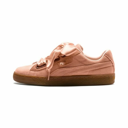 [S6483522] Sports Trainers for Women Puma Basket Heart Lady Salmon