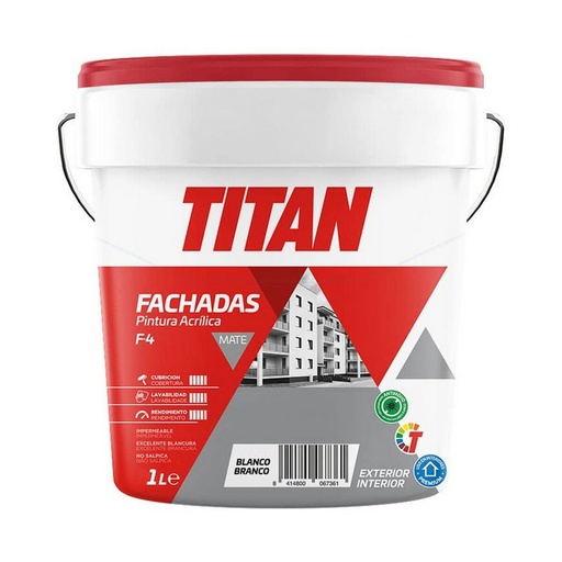 [S7913244] Paint Titan 125670001 125 ml White 1 L