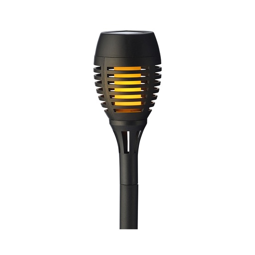 [S7907737] Garden Torch Lumineo Black Plastic Solar