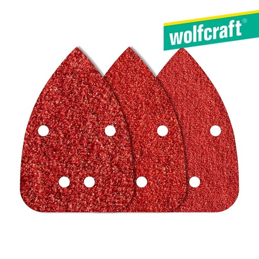 [S7907158] Sandpaper Wolfcraft 1756000 80/120/240 g (9,6 x 13,6 cm)