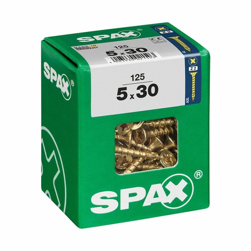 [S7913926] Box of screws SPAX Wood screw Flat head (5 x 30 mm) (5,0 x 30 mm)